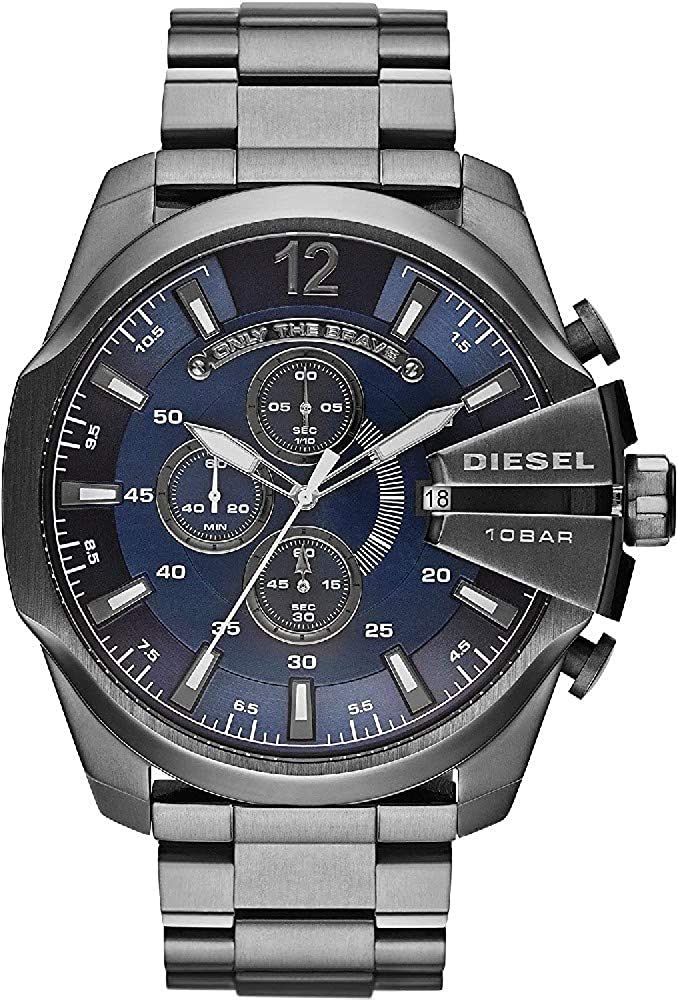 251211104228867_1 Diesel Men's Mega Chief Stainless Steel Chronograph Quartz Watch - Image 1